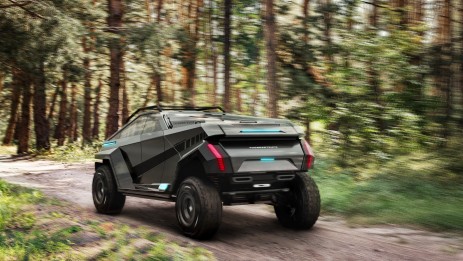 Meet the Thundertruck, an All-Electric 800 HP 4×4 Concept With ‘Bat Wing’ Solar Panels