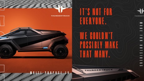 AN AD AGENCY CREATED THIS EV BEAST CALLED 'THUNDERTRUCK'